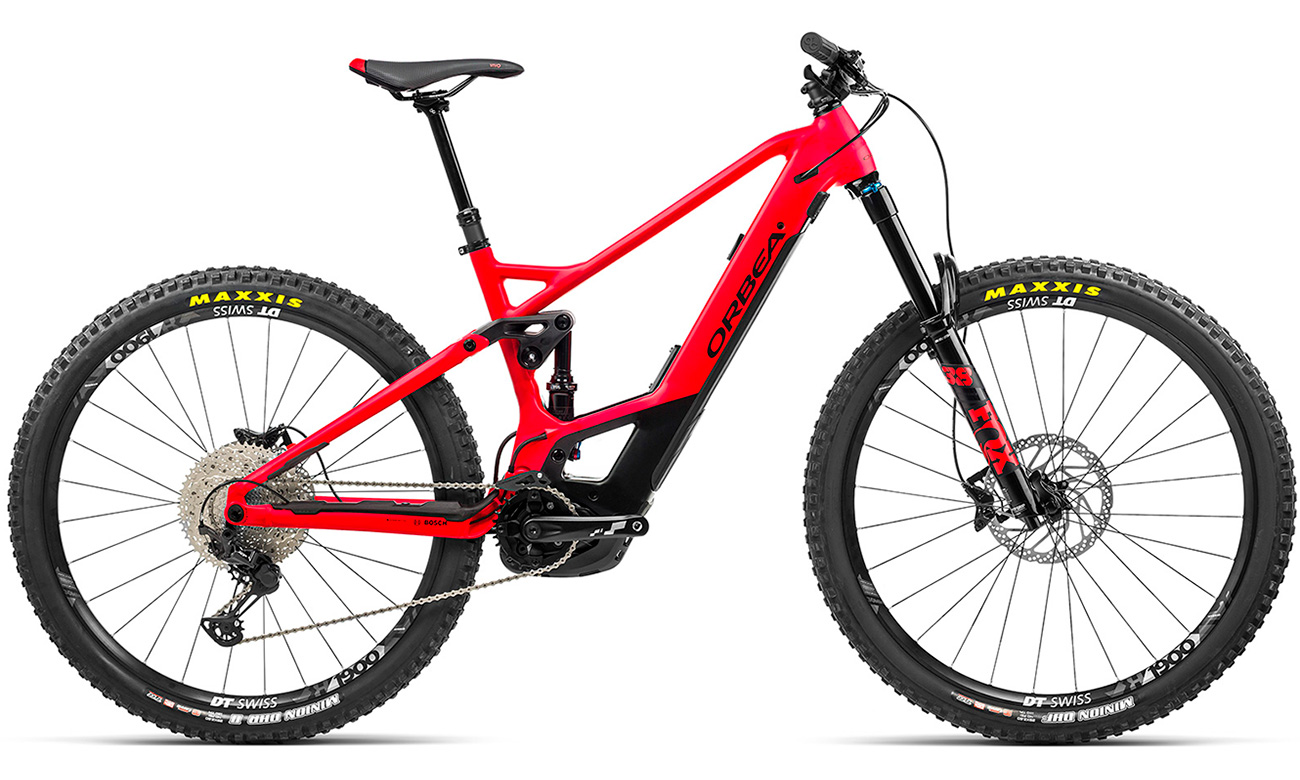 Фотографія Велосипед Orbea WILD FS H20 29" (2021) 2021 Червоно-чорний